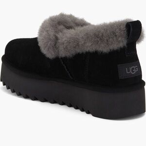 UGG Black and Gray Winter Rain Boots